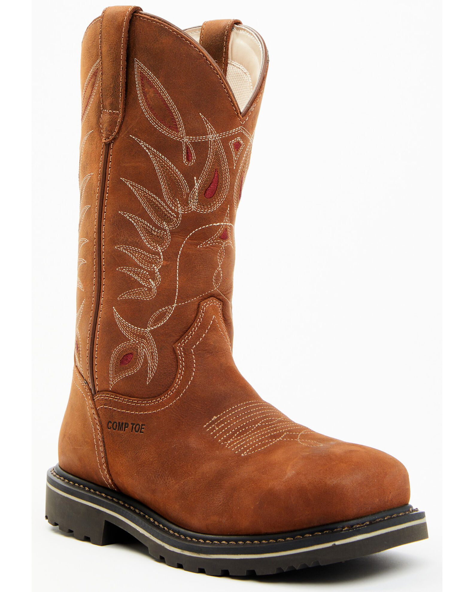Women's composite top toe cowboy boots