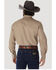 Image #3 - Wrangler Men's Solid Cowboy Cut Firm Finish Long Sleeve Work Shirt, Khaki, hi-res