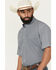Image #2 - Cinch Men's Geo Print Short Sleeve Button-Down Performance Western Shirt, Light Blue, hi-res