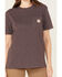 Image #3 - Carhartt Women's Heavyweight Pocket Short Sleeve Work Tee, Purple, hi-res