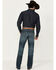 Image #3 - Rock 47 by Wrangler Men's Lander Dark Wash Slim Bootcut Stretch Denim Jeans, Light Wash, hi-res