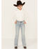 Image #1 - Rock & Roll Denim Girls' Light Wash Smile Pocket Denim Trousers, Light Wash, hi-res