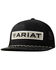 Image #1 - Ariat Men's Desert Patch Ball Cap, Black, hi-res