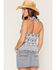 Image #4 - Angie Women's Floral Print Halter Top, White, hi-res