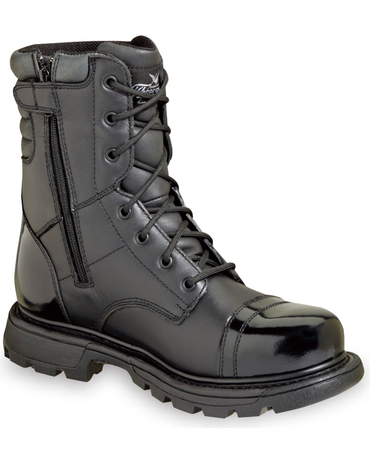 Thorogood Men's 8" GEN-flex2&reg; Tactical Side Zip Jump Boots - Soft Toe, Black, hi-res