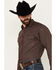 Image #2 - Ariat Men's Eren Southwestern Print Long Sleeve Snap Western Shirt, Black, hi-res