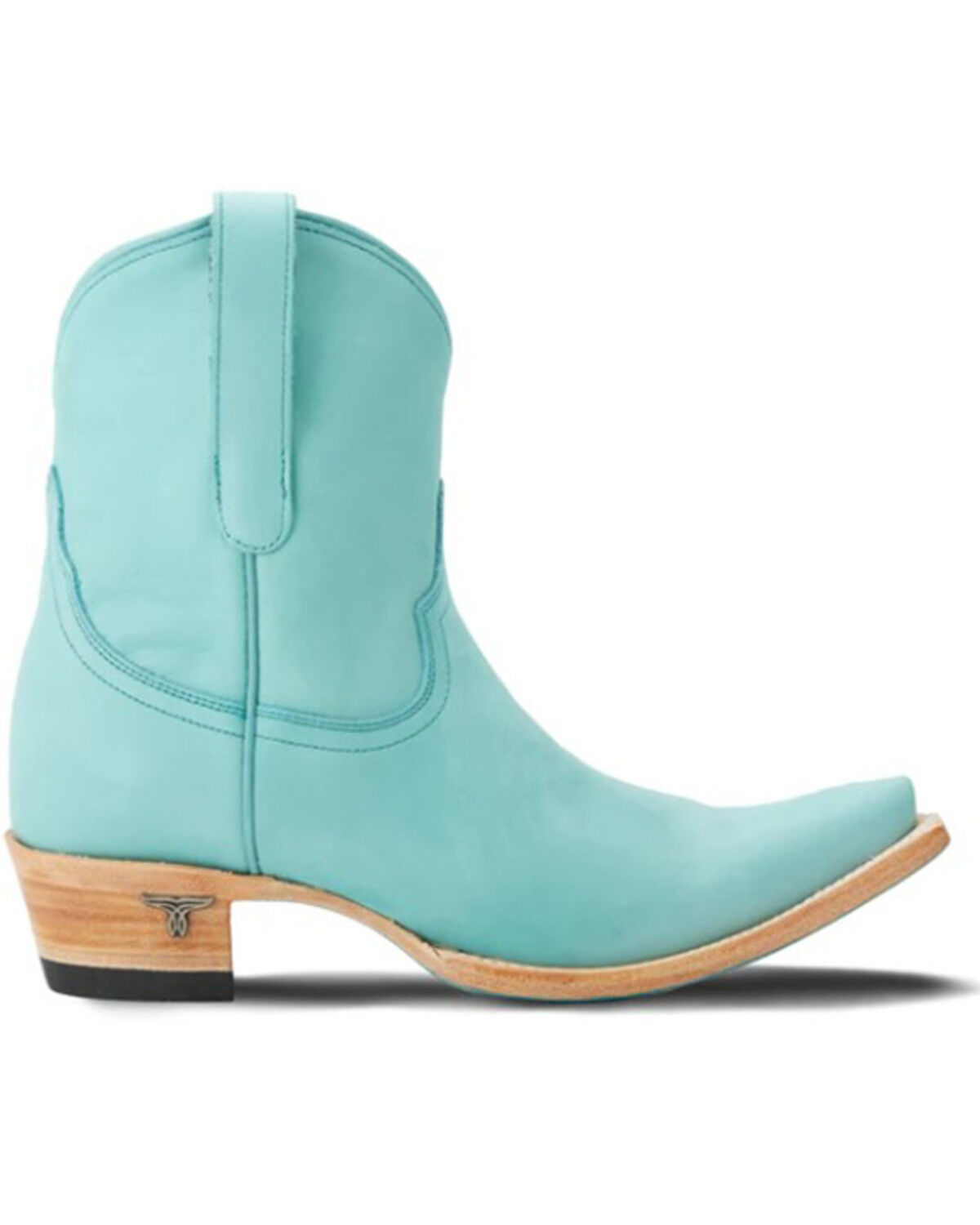 Image #2 - Lane Women's Emma Jane Western Booties - Snip Toe, Turquoise, hi-res
