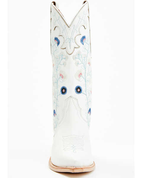 Image #4 - Shyanne Women's Fleur Western Boots - Snip Toe, White, hi-res