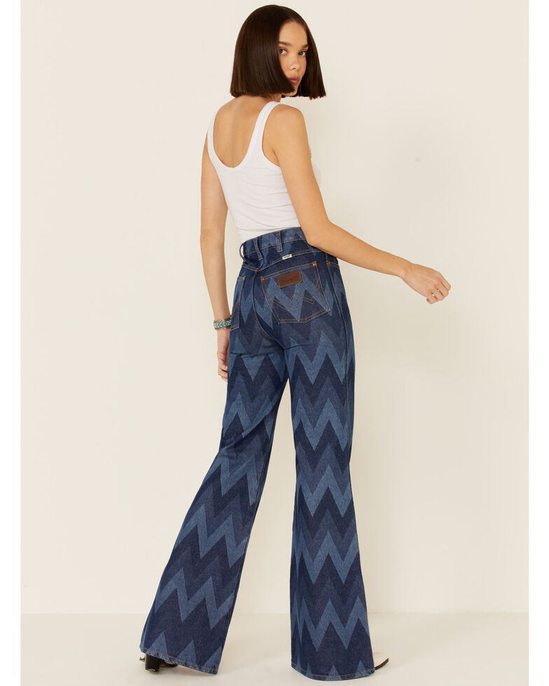 Wrangler Modern Women S Chevron Print Flare Jeans Country Outfitter