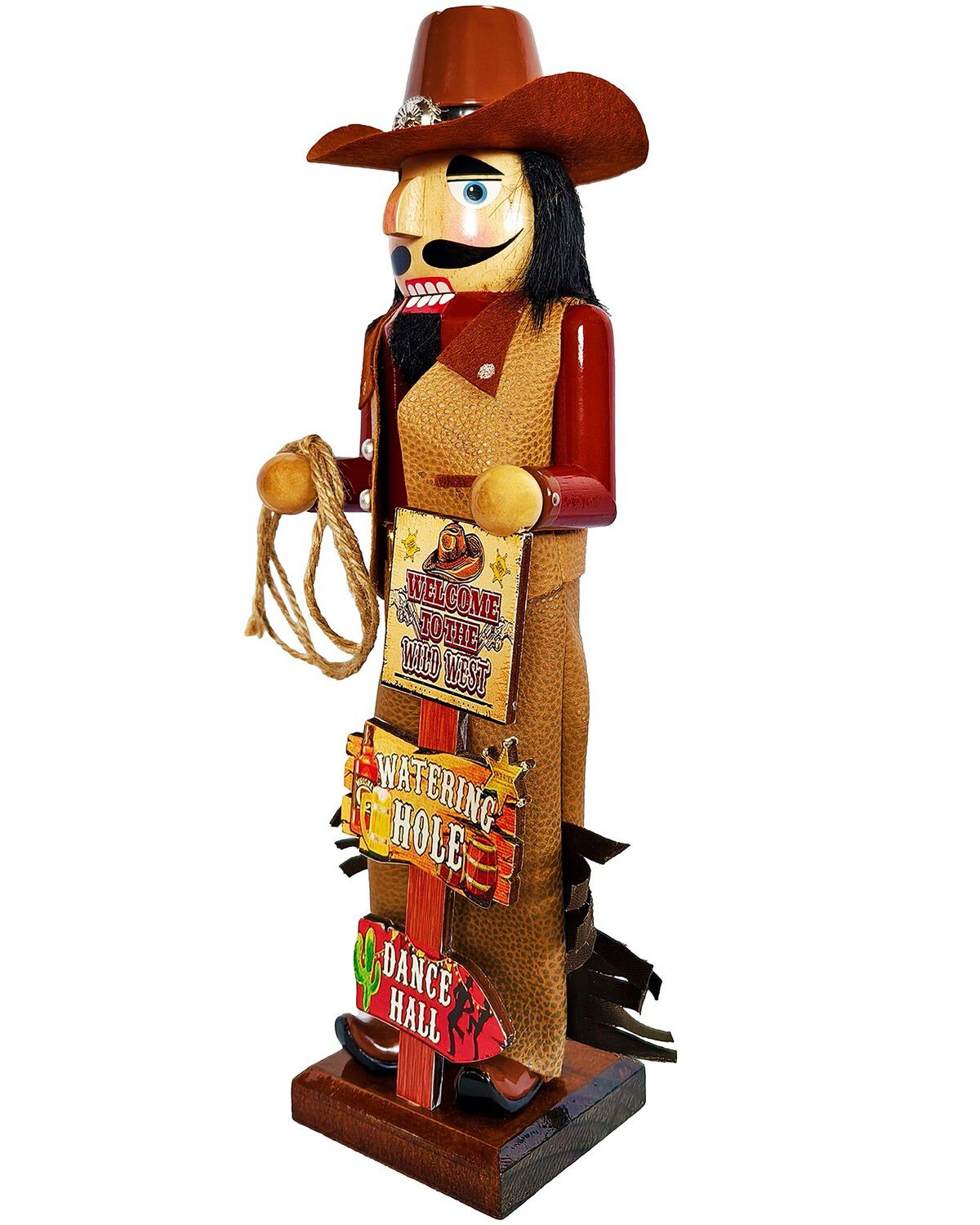 Image #2 - Santa's Workshop 14" Wild West Nutcracker, Brown, hi-res