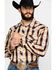 Rock & Roll Denim Men's Southwestern Jacquard Plaid Long Sleeve Western Shirt , Red, hi-res