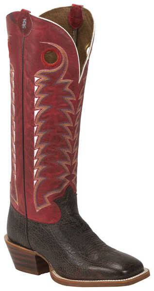 Image #1 - Tony Lama Men's Dusky Bonham 3R Buckaroo Western Boots - Square Toe , Dark Brown, hi-res