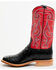 Image #3 - Hyer Men's Jetmore Exotic Full Quill Ostrich Western Boots - Broad Square Toe, Black, hi-res