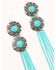 Image #2 - Idyllwind Women's All That Fringe Concho Earrings, Silver, hi-res