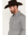Image #2 - Panhandle Men's Select Medallion Print Long Sleeve Snap Western Shirt, Black, hi-res