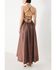 Image #4 - Flying Tomato Women's Pure Line Woven Midi Dress, Brown, hi-res