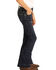 Rock & Roll Denim Girls' Dark Wash Trousers, Blue, hi-res