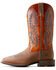 Image #2 - Ariat Men's Hudson Performance Western Boots - Broad Square Toe, Beige, hi-res