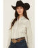 Image #3 - Cowboygirl by Jenna Paulette Women's Wallpaper Long Sleeve Pearl Snap Western Shirt, Green, hi-res