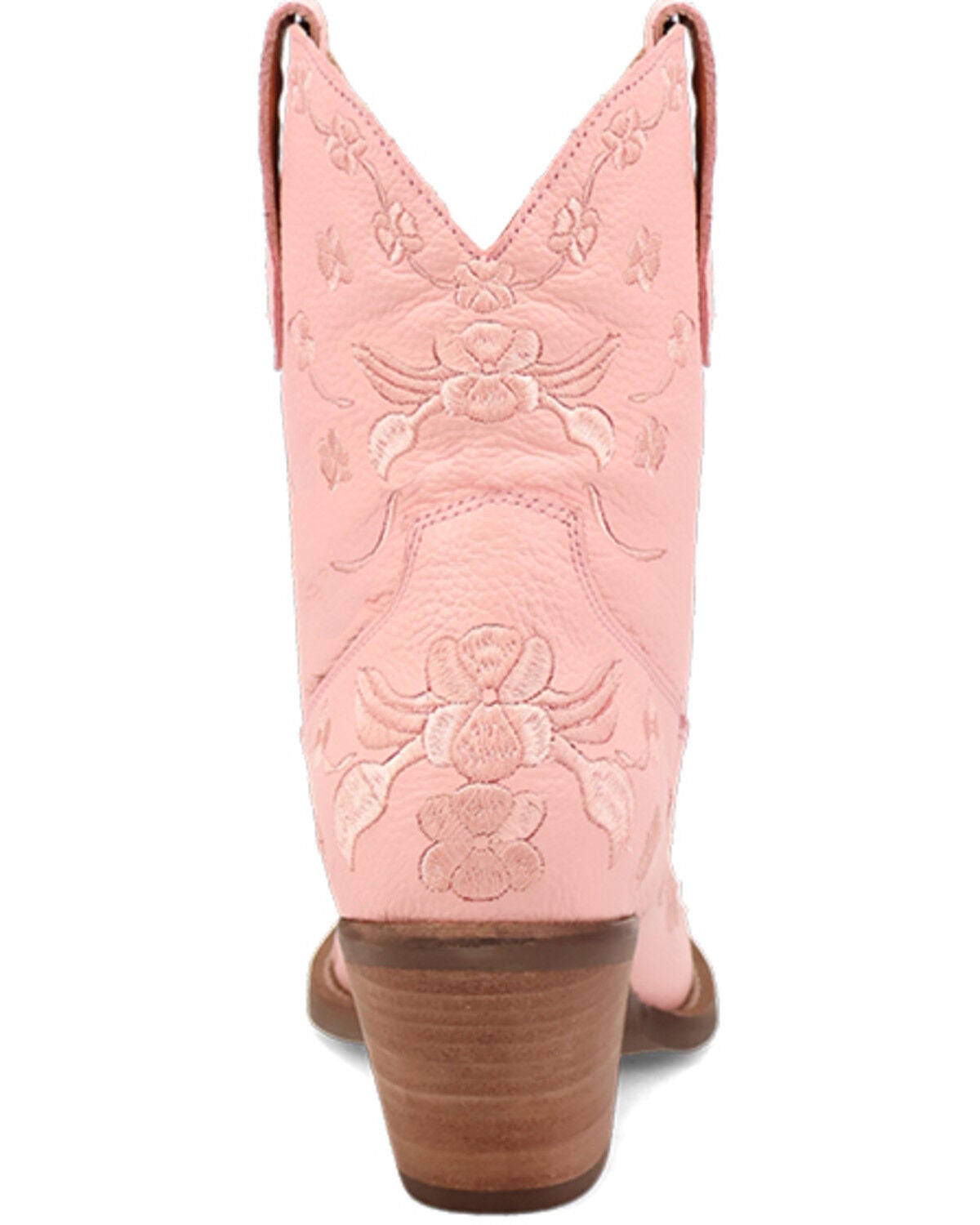 Image #5 - Dingo Women's Sweetheart Embroidered Booties - Round Toe, Pink, hi-res