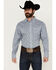 Image #1 - Wrangler Men's Classics Paisley Print Long Sleeve Button-Down Western Shirt - Big, Blue, hi-res