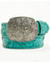 Image #1 - Idyllwind Women's Westerly Drive Tooled Belt, Turquoise, hi-res