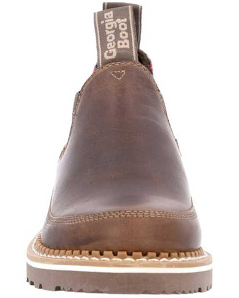 Image #4 - Georgia Boot Women's Pull On Work Boots - Round Toe, Brown, hi-res