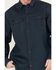 Image #3 - Hawx Men's FR Plaid Print Long Sleeve Button-Down Work Shirt - Big & Tall, Blue, hi-res