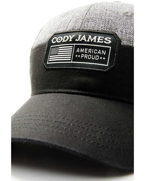 Cody James Men's American Proud Color-Block Patch Ball Cap , Black, hi-res