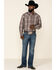 Image #2 - Stetson Men's Gray Adobe Large Plaid Long Sleeve Western Shirt, Grey, hi-res