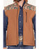 Image #3 - Hooey Men's Jackson Camo Color Block Softshell Vest, Camel, hi-res