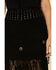 Idyllwind Women's Headline Concho Fringe Leather Skirt, Black, hi-res