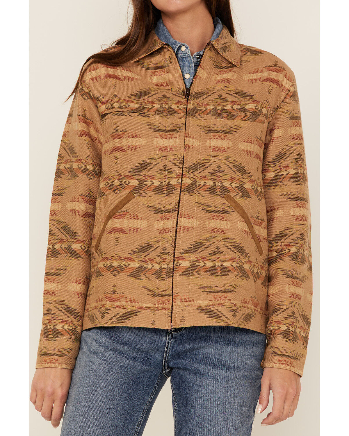 Image #3 - Tasha Polizzi Women's Bon Fire Southwestern Jacket, Sand, hi-res