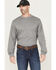 Image #2 - Hawx Men's FR Hawk Long Sleeve Graphic Work Shirt, Light Grey, hi-res