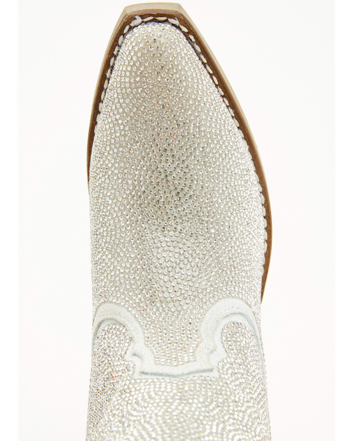 Image #6 - Dingo Girls' Silver Dollar Embellished Western Boots - Snip Toe, Silver, hi-res