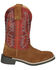 Image #2 - Smoky Mountain Boys' Briscoe Western Boots - Broad Square Toe, Tan, hi-res