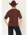 Image #4 - All Us Women's Cowboy Embellished Short Sleeve Graphic Tee, Brown, hi-res