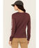 Image #4 - Wrangler RIGGS Women's Boot Barn Exclusive Long Sleeve Logo Graphic Work Tee, Burgundy, hi-res