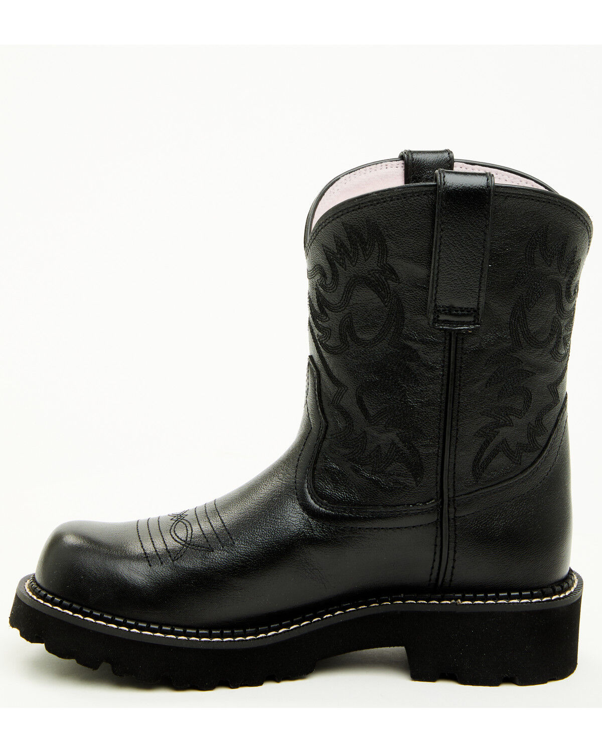 Image #3 - Ariat Women's Madison Ave Fatbaby Western Short Boots - Round Toe, Black, hi-res