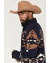Image #2 - Cotton & Rye Men's Southwestern Print Pullover Sweater, Navy, hi-res
