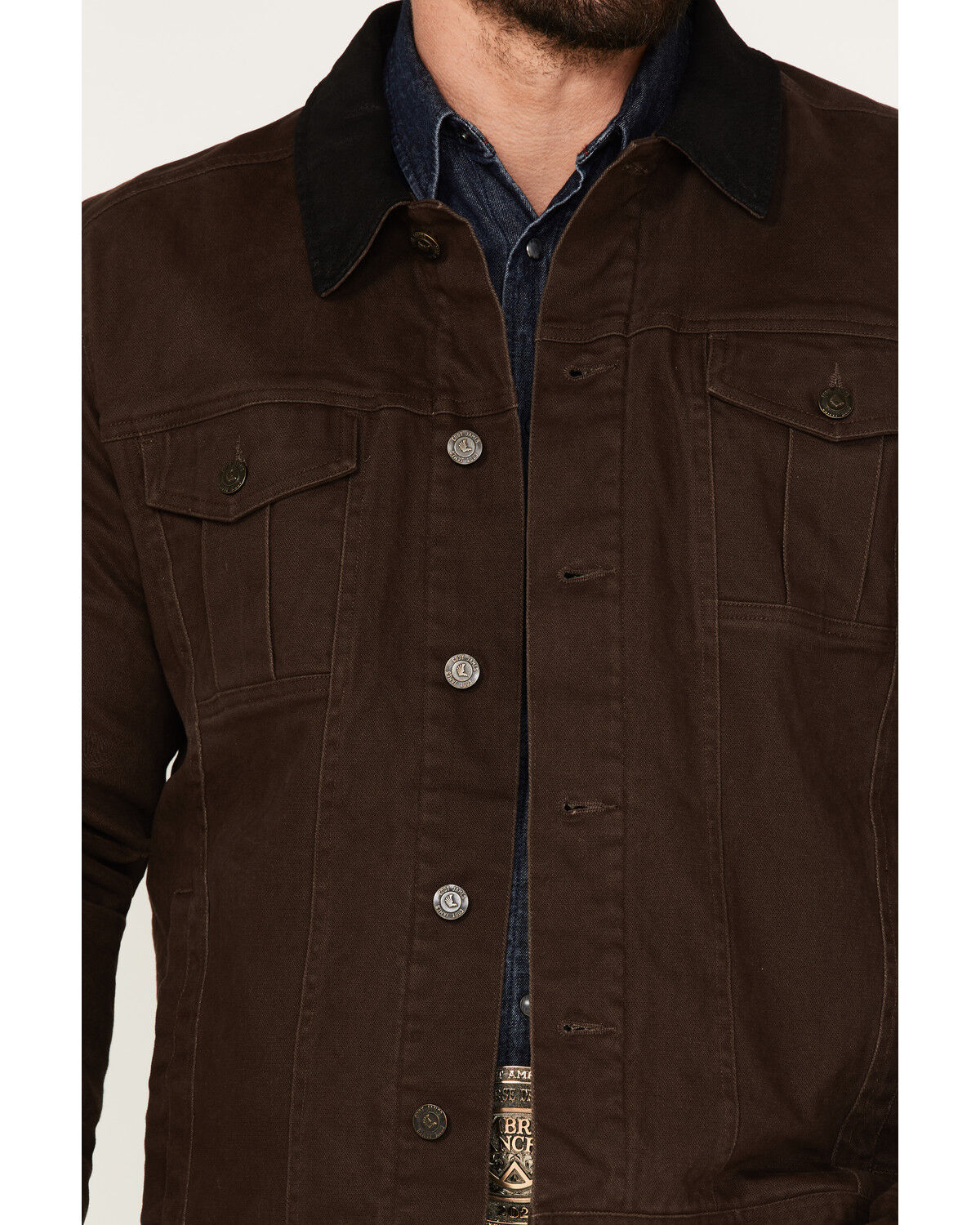 Image #3 - Cody James Men's Ozark Washed Rancher Jacket, Brown, hi-res