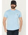 Image #1 - Carhartt Men's Relaxed Fit Lightweight Short Sleeve Pocket T-Shirt, Blue, hi-res