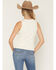 Image #4 - Idyllwind Women's Willow Full Snap Ribbed Tank, Cream, hi-res