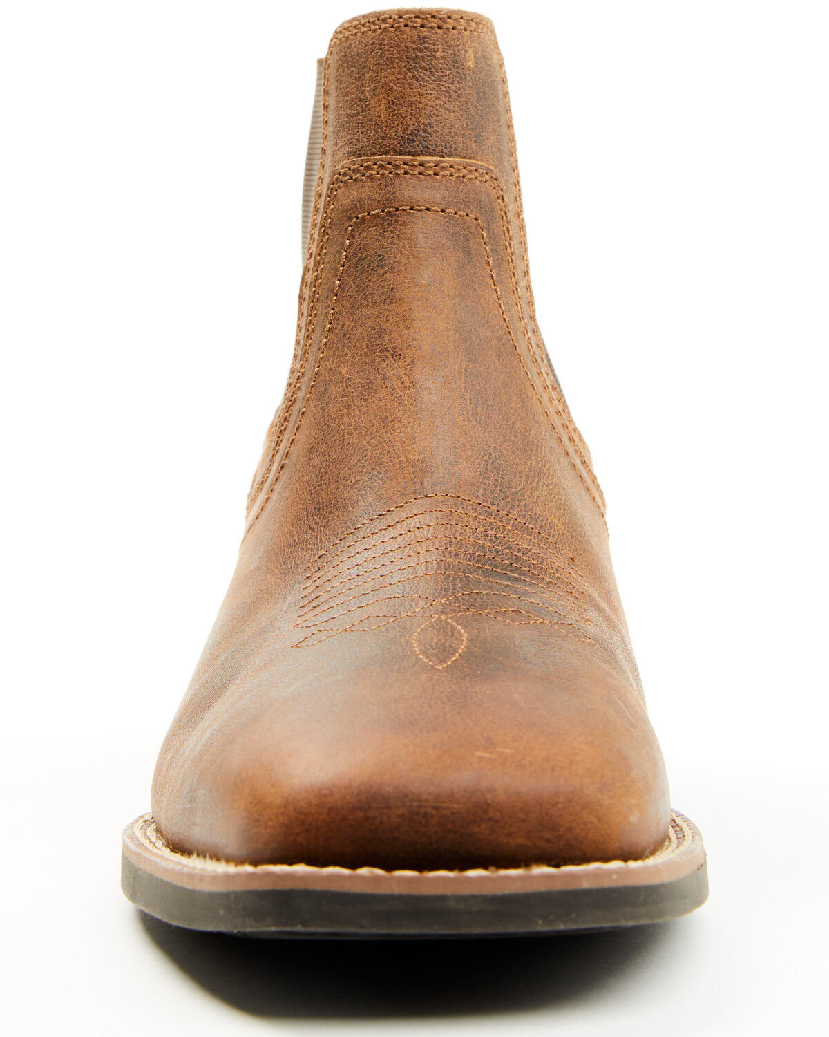 Image #4 - Cody James Men's Ace Chelsea Boots - Broad Square Toe, Brown, hi-res