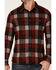 Image #3 - Flag & Anthem Men's Berks Plaid Textured Knit Long Sleeve Button-Down Western Shirt , Red, hi-res