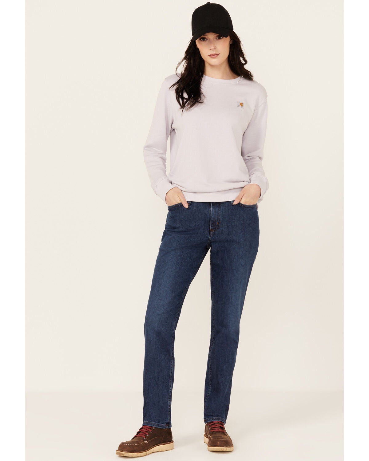 Carhartt Women's Rugged Flex&reg; Relaxed Fit Stretch Denim Jeans, Indigo, hi-res