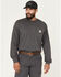 Image #2 - Carhartt Men's FR Loose Fit Long Sleeve Lightweight Electric T-Shirt, Heather Grey, hi-res