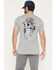 Image #1 - Troll Co Men's Headstrong Short Sleeve Graphic T-Shirt, Heather Grey, hi-res