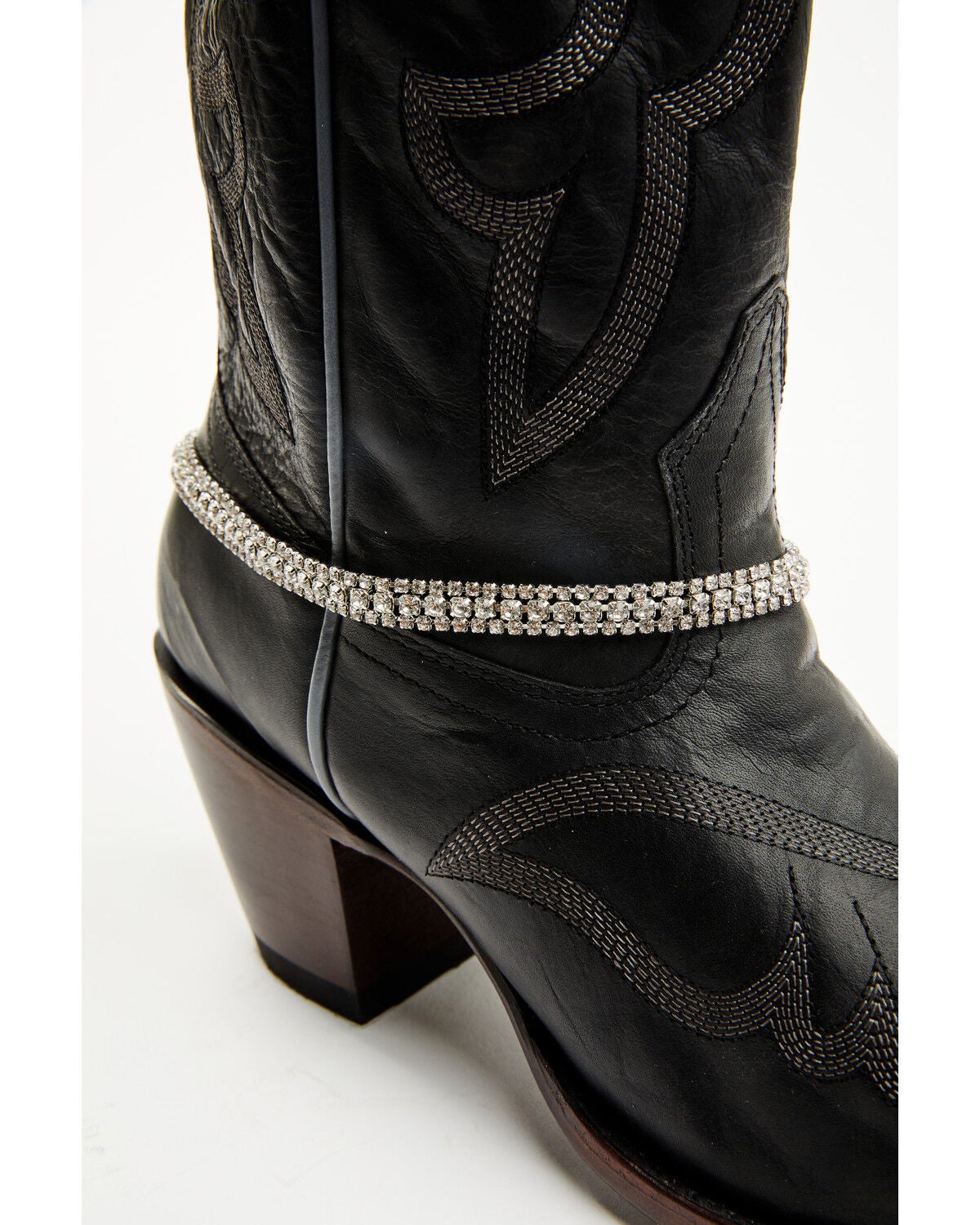 Shyanne Women's Rhinestone Boot Jewelry, Silver, hi-res