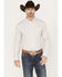 Cody James Men's Accent Geo Print Long Sleeve Button Down Shirt , Cream, hi-res